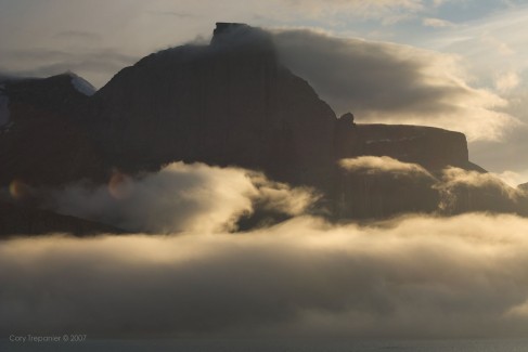 Loved the evening light on the fog.