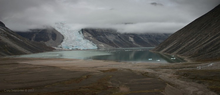 Glacier meets ocean.